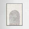 Soft Gray Rainbow Arch Poster – plakat og kunsttryk