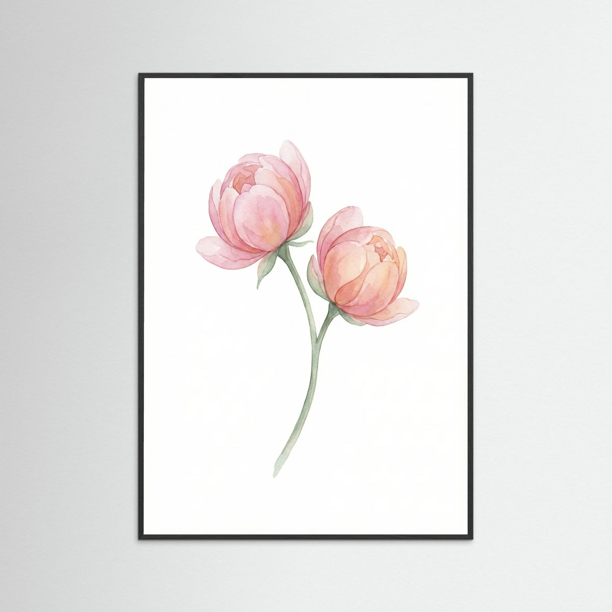 Black Wood Soft Petal Bloom
