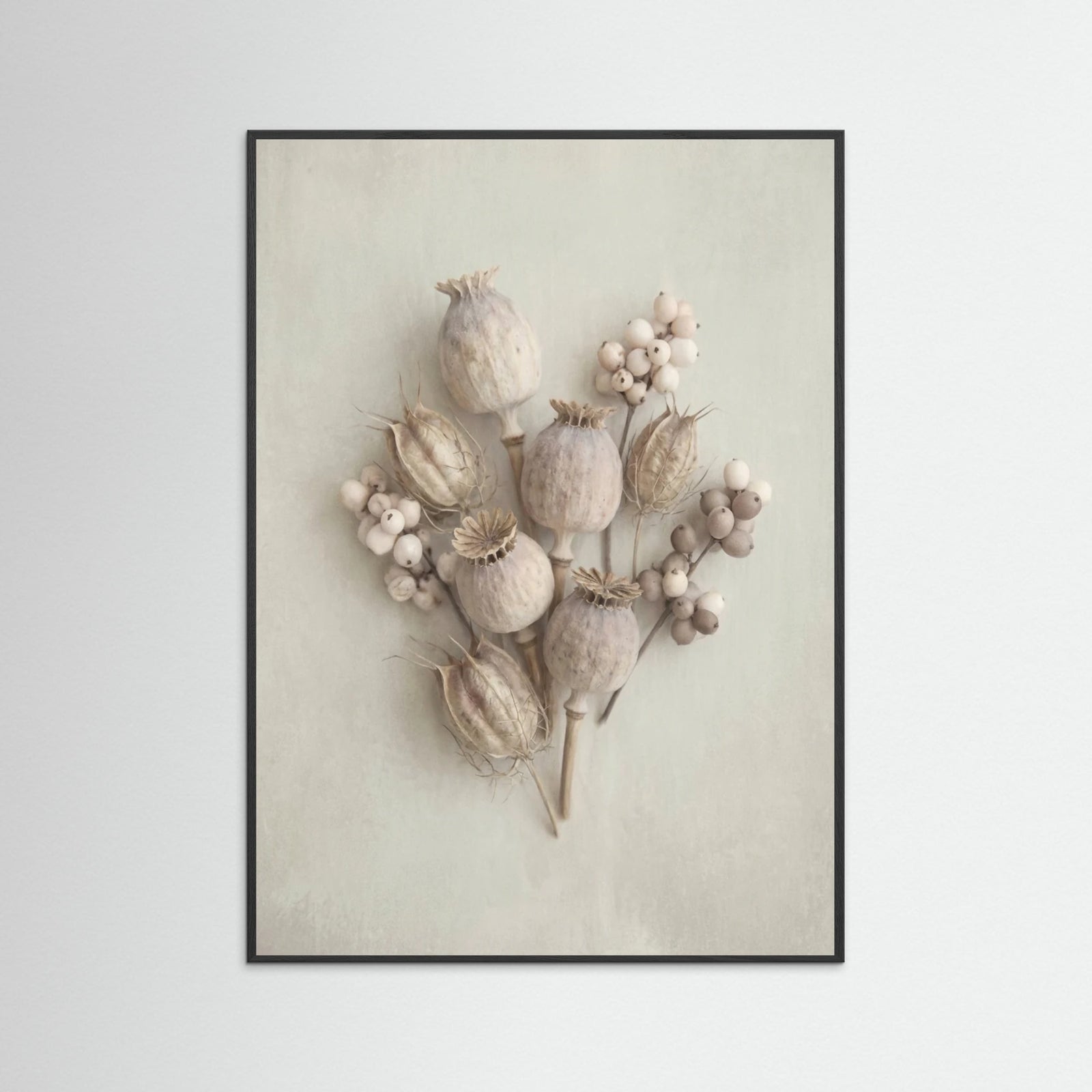 Black Wood Soft Petal Reverie