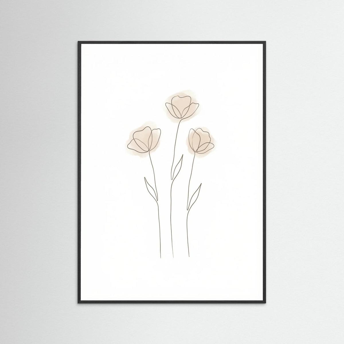 Black Wood Soft Petal Sketch