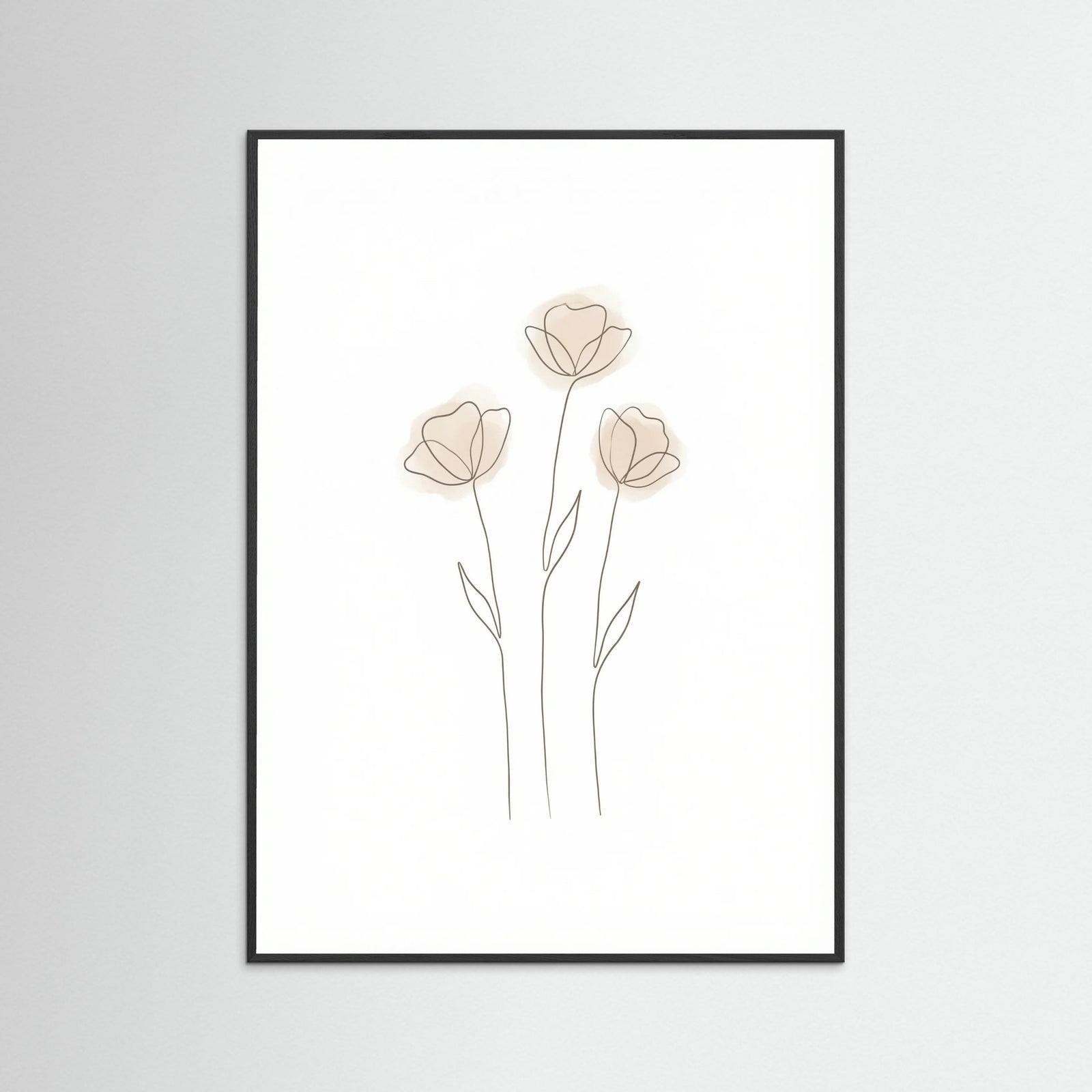 Black Wood Soft Petal Sketch