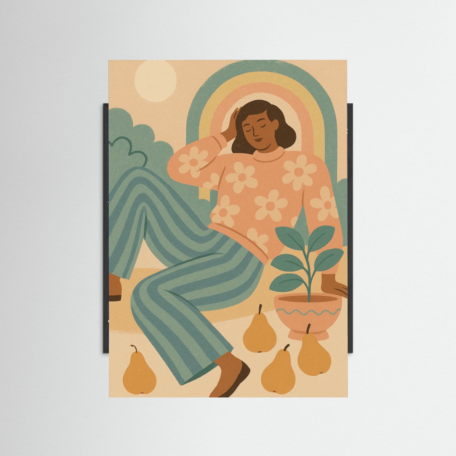 Black Wood Soft Sunlit Dream