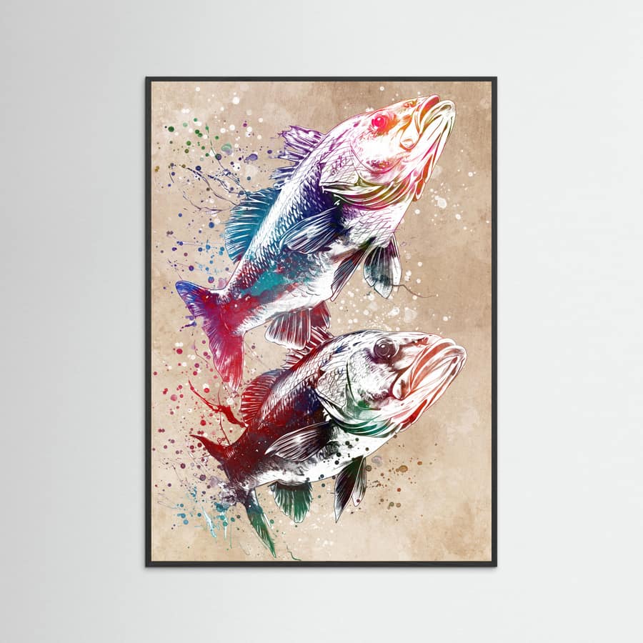 Sport Fishing 1 Poster – Poster und Kunstdruck