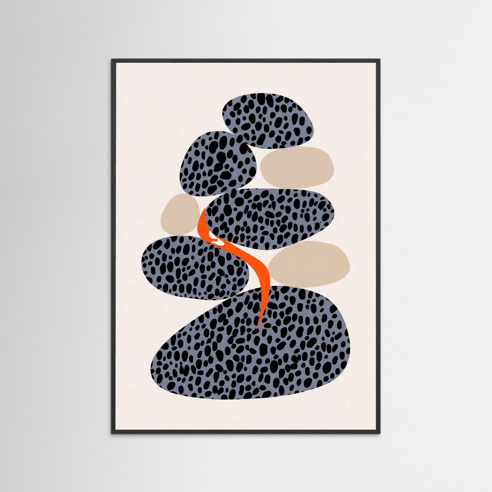 Black Wood Spotted Organic Form