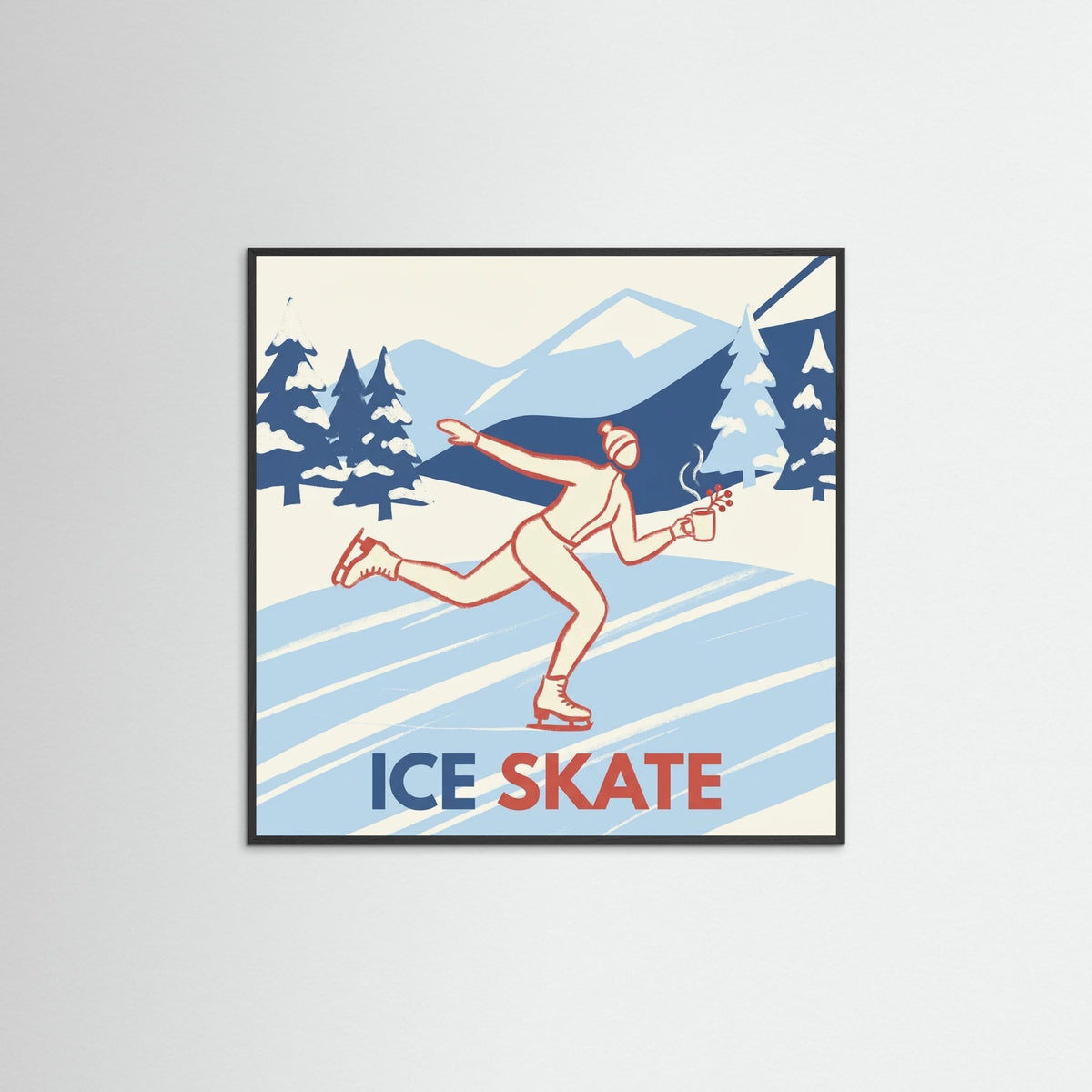 Black Wood Square Aprs Chalet