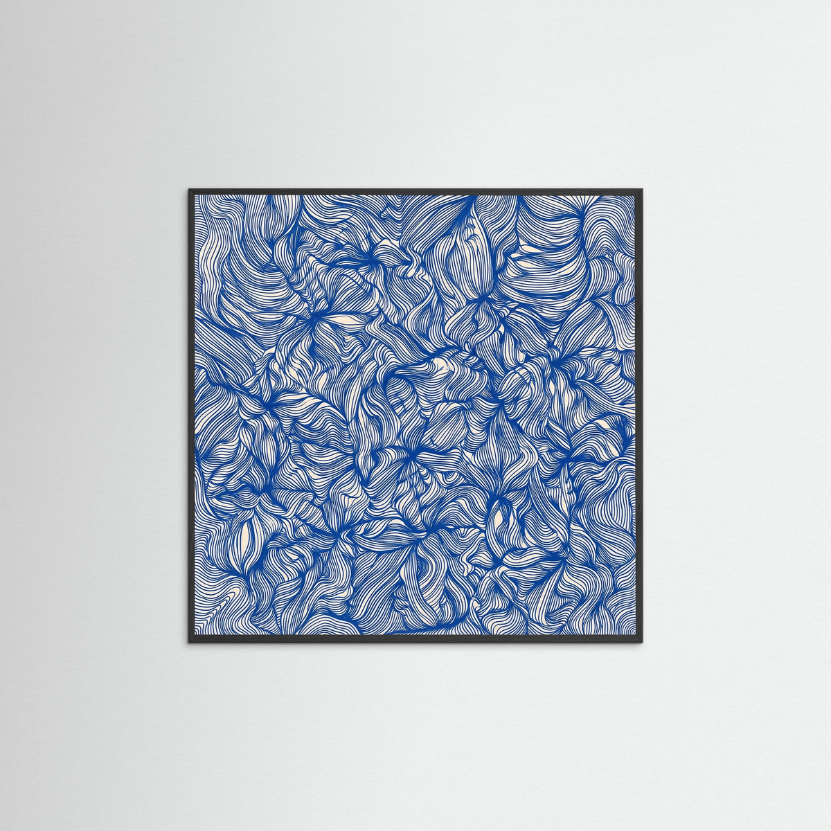 Black Wood Square Azure Currents