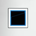 Black Wood Square Blue Divide