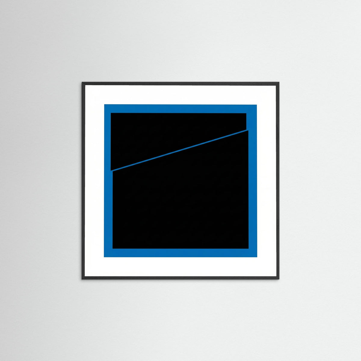 Black Wood Square Blue Divide