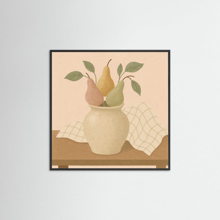 Black Wood Square Candlelit Aura