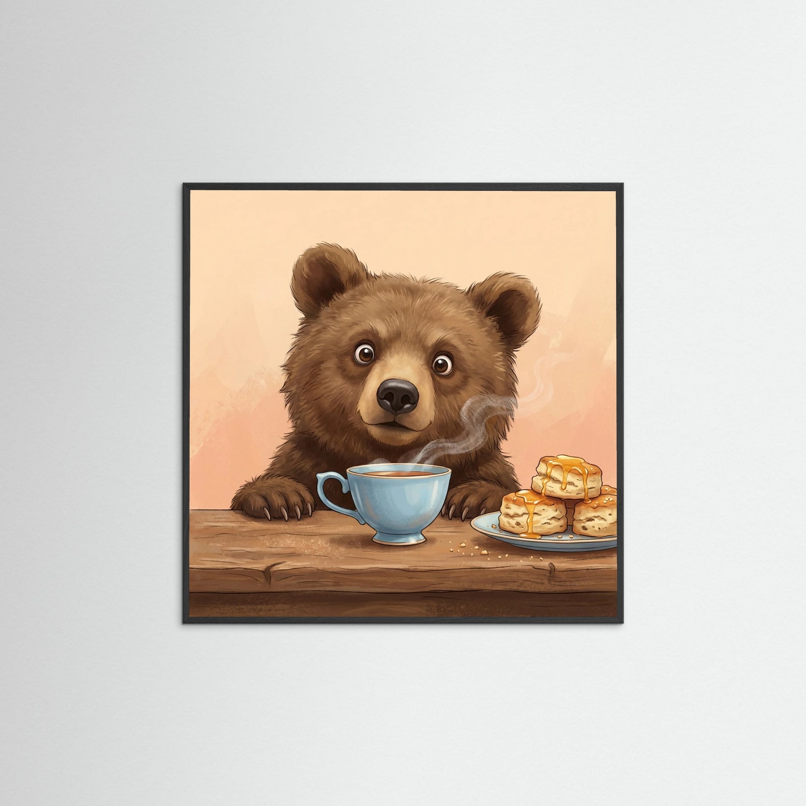 Black Wood Square Curious Sips