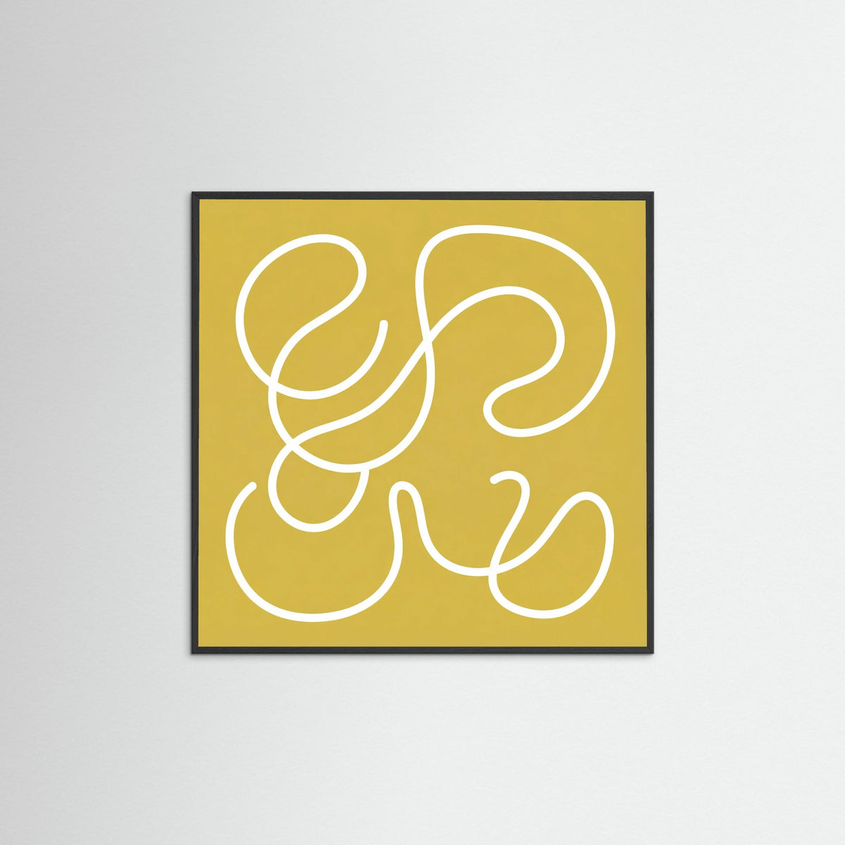 Black Wood Square Curved Form