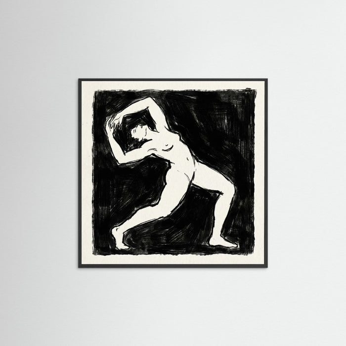 Black Wood Square Dark Confrontation