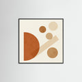 Black Wood Square Earth Tones