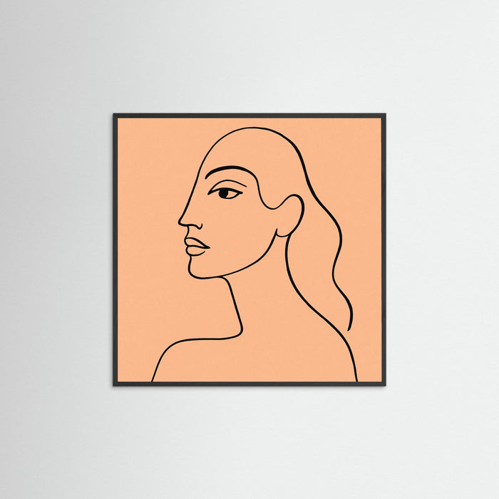 Black Wood Square Elegant Silhouette