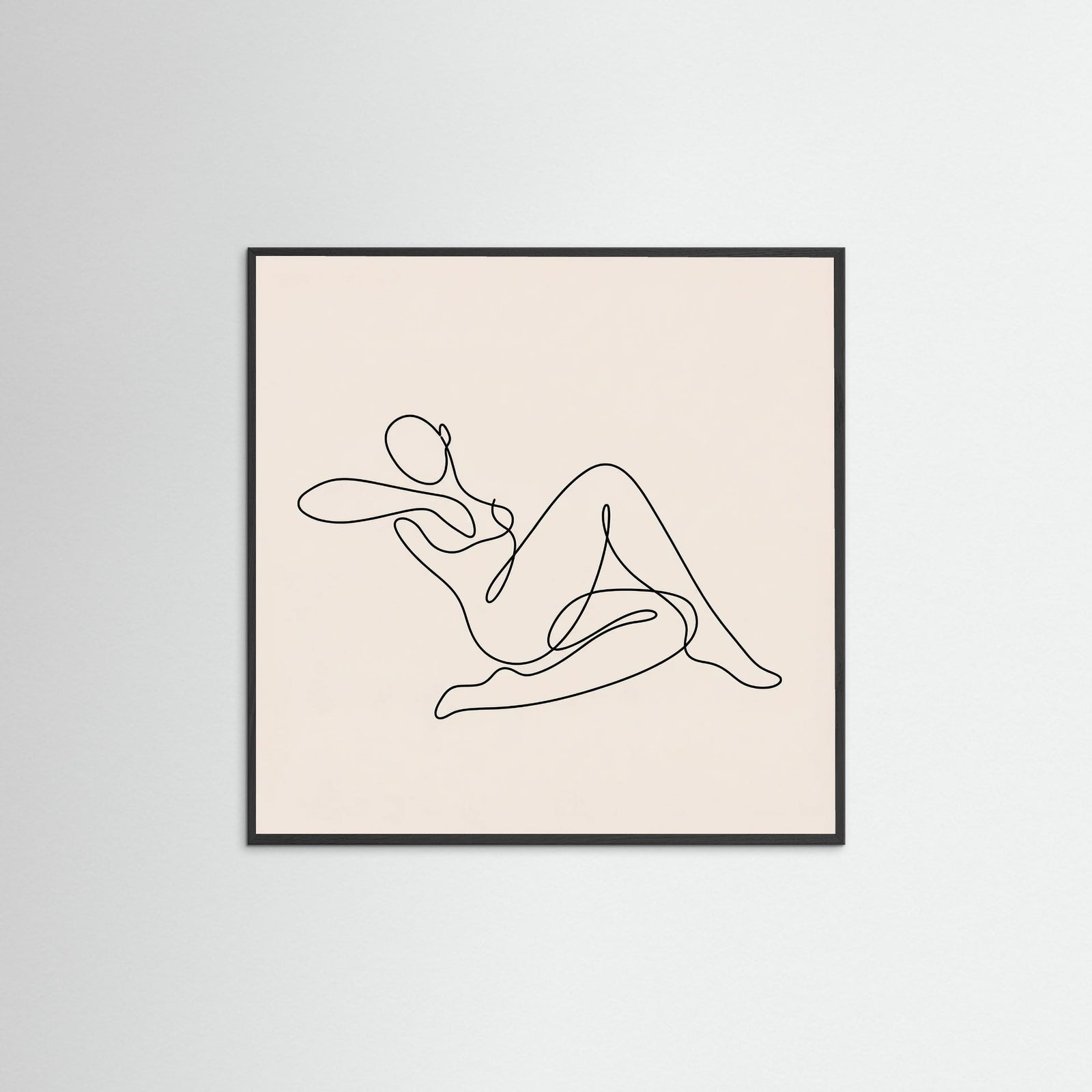 Black Wood Square Fluid Lines