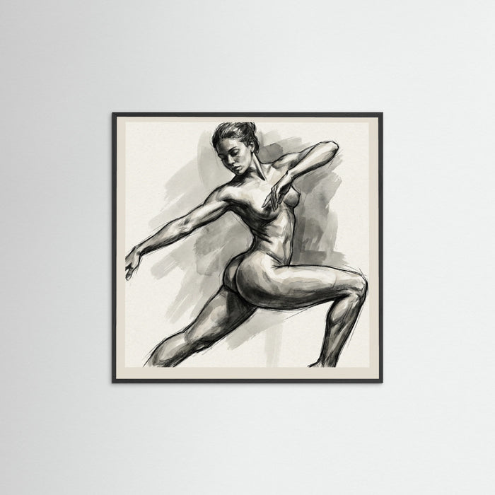 Black Wood Square Free Feminine Form