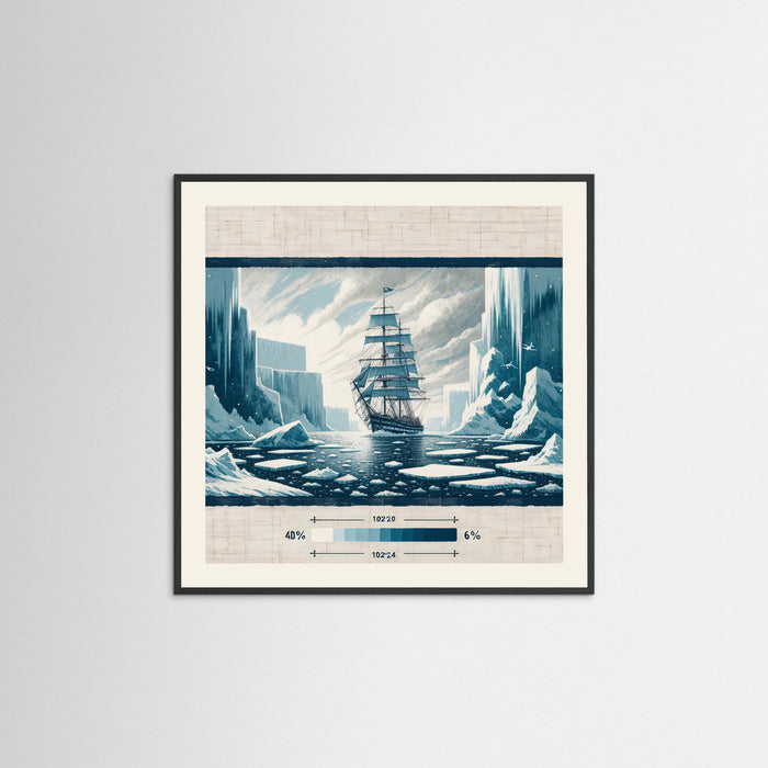 Black Wood Square Frosted Voyage