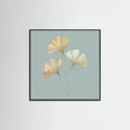 Black Wood Square Gentle Petals