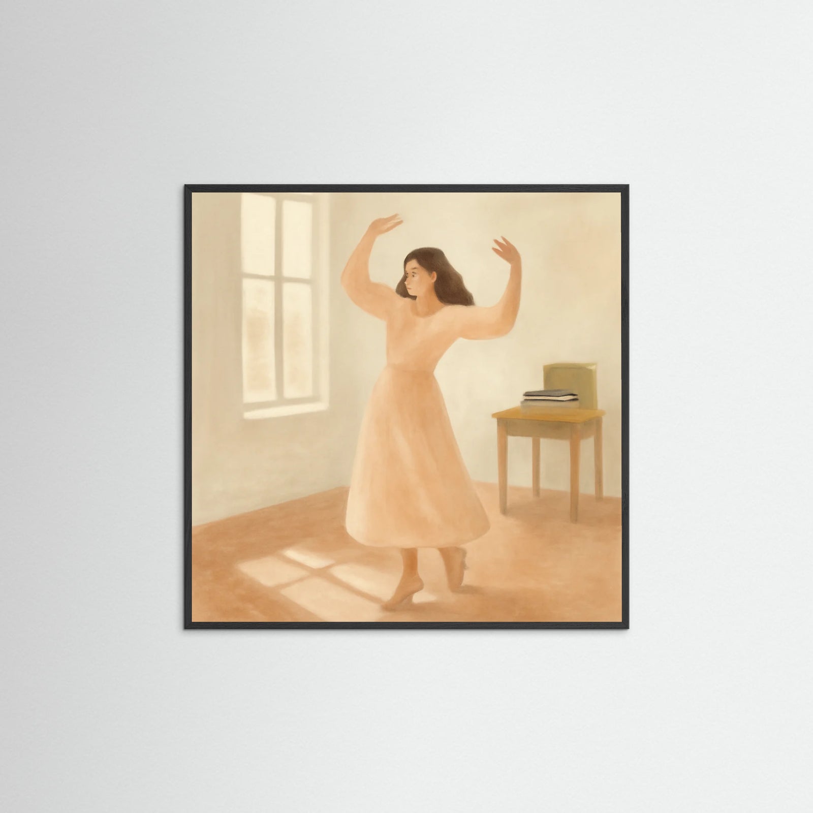 Black Wood Square Gentle Rhythm