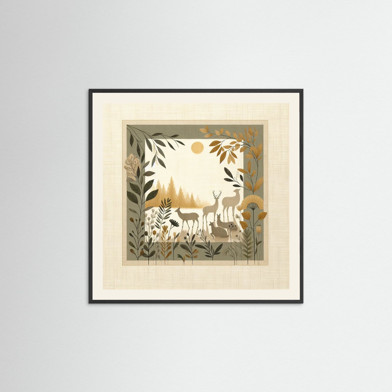 Black Wood Square Gentle Spirit