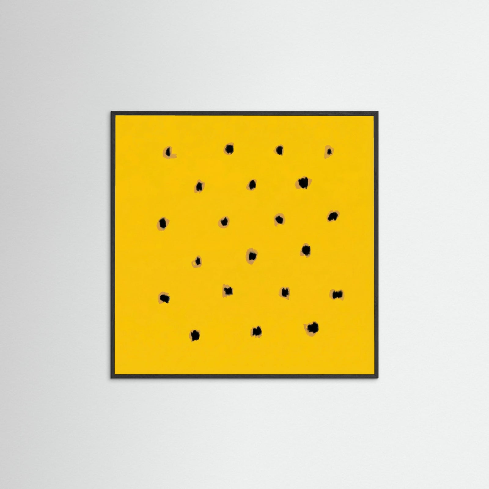 Black Wood Square Golden Speckles