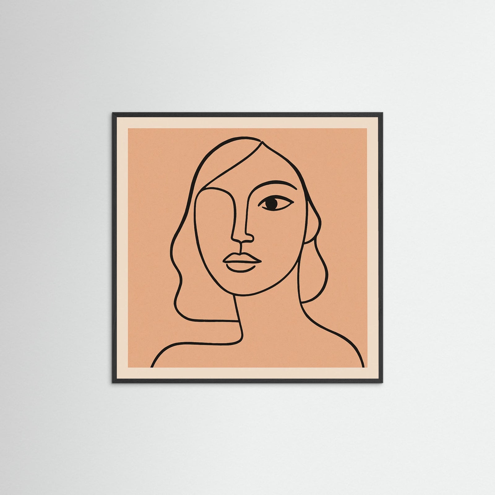 Black Wood Square Linear Grace