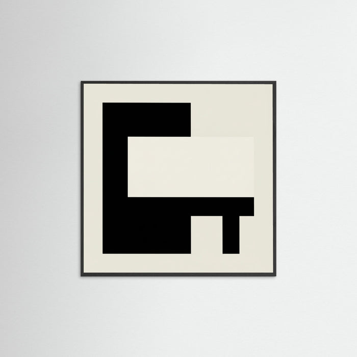 Black Wood Square Monochrome Balance