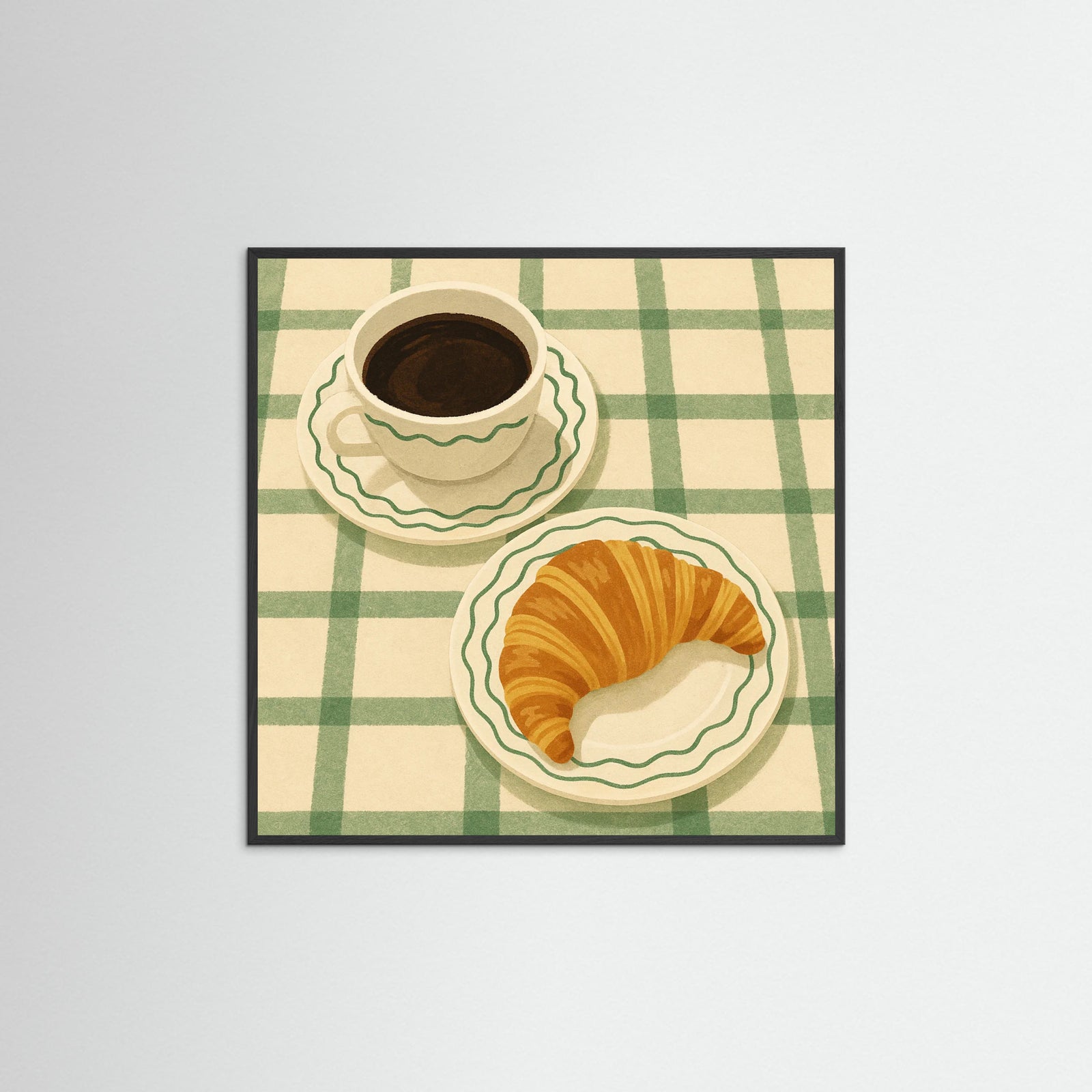 Black Wood Square Morning Indulgence