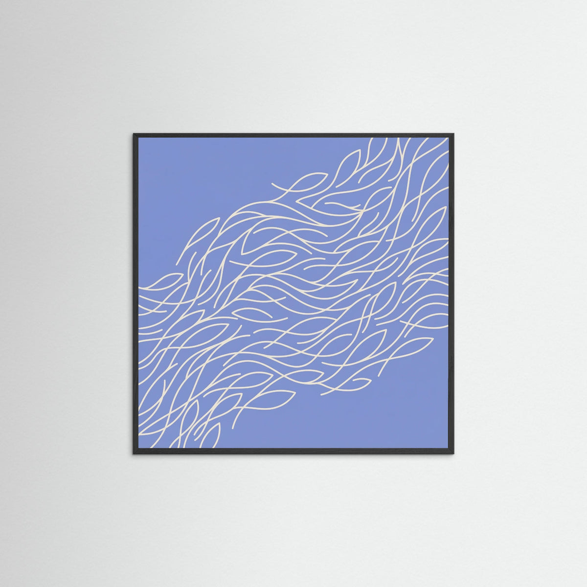 Black Wood Square Ocean Fan