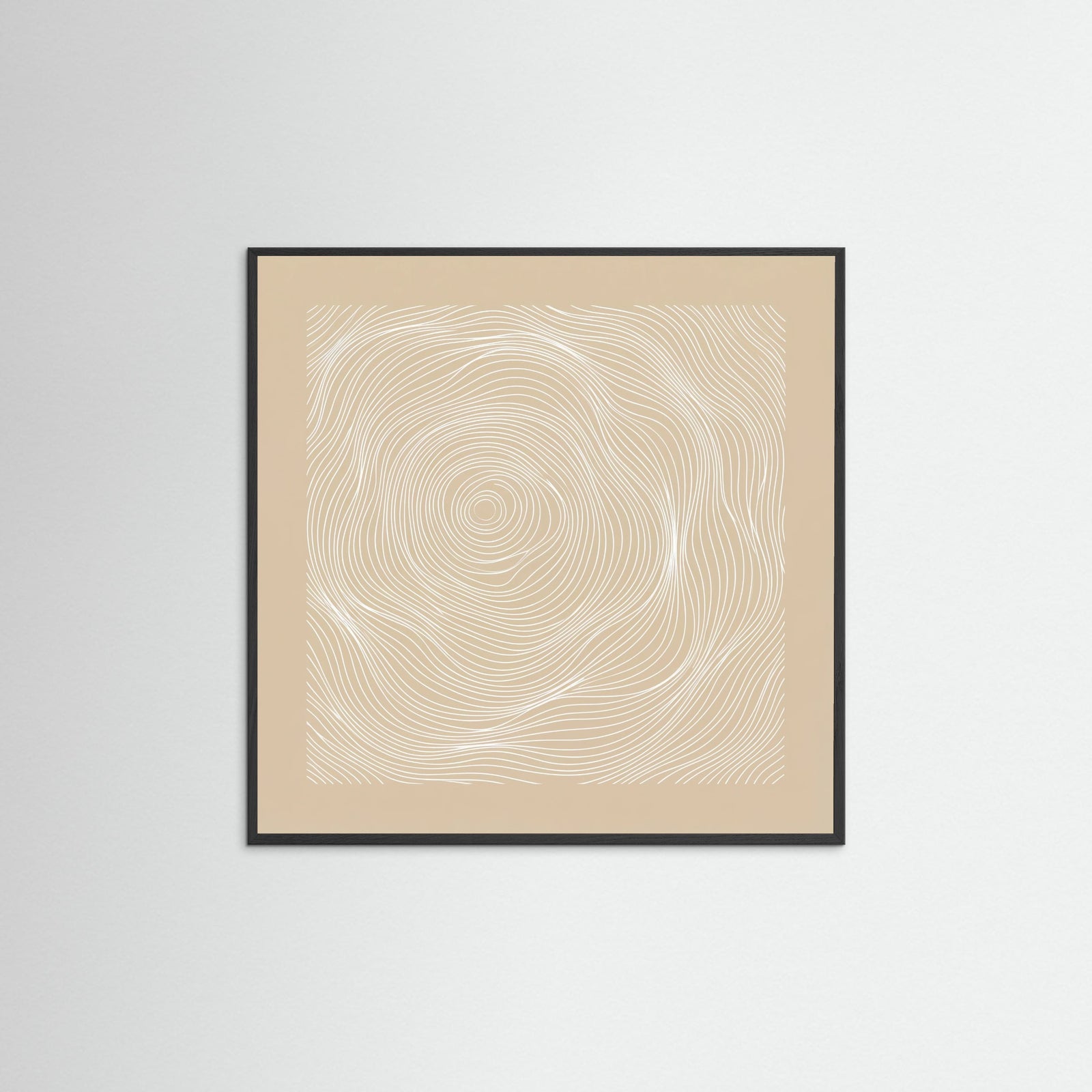 Black Wood Square Organic Echoes