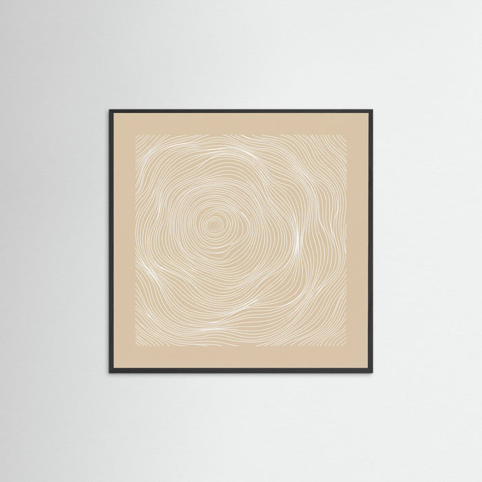 Black Wood Square Organic Echoes