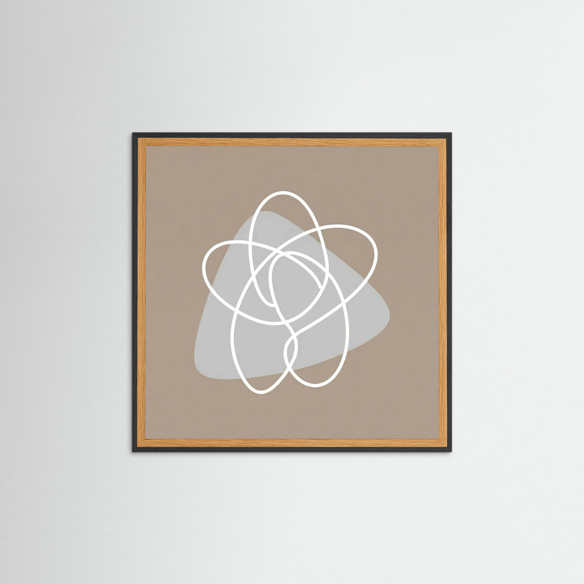 Black Wood Square Organic Flow