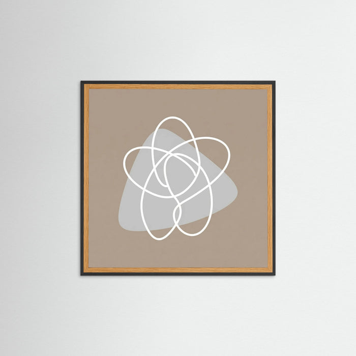 Black Wood Square Organic Flow