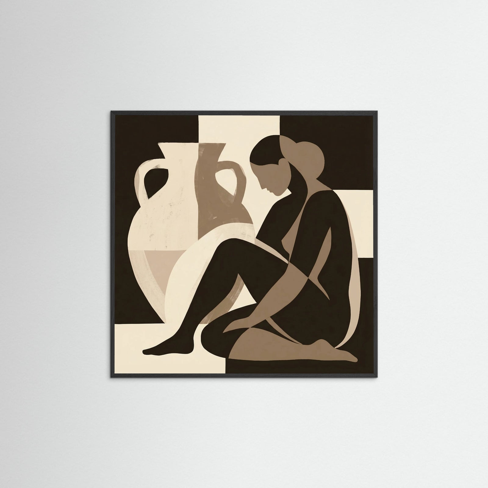 Black Wood Square Shared Abundance