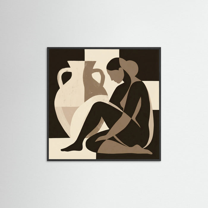 Black Wood Square Shared Abundance