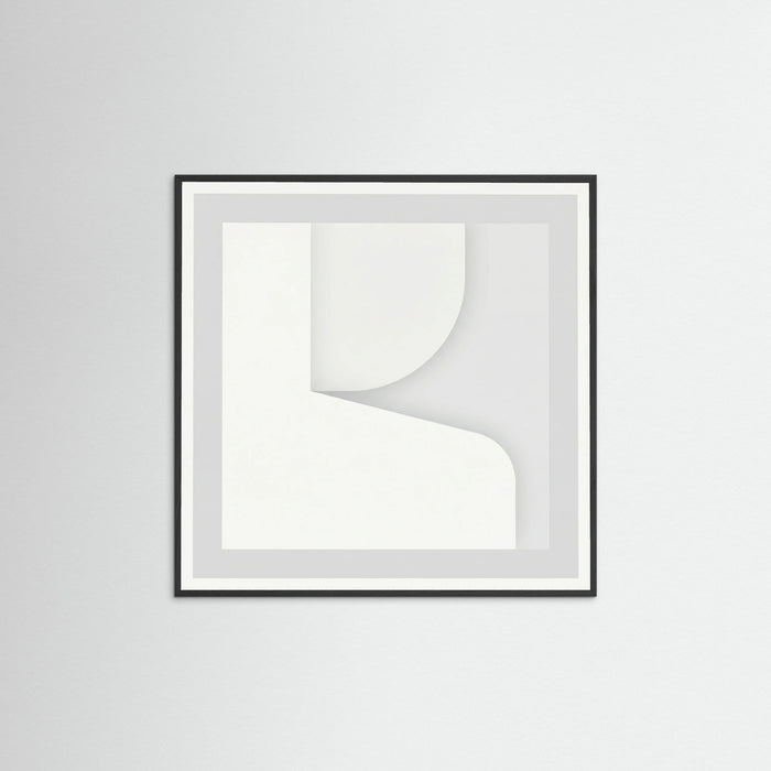 Black Wood Square Soft Abstraction