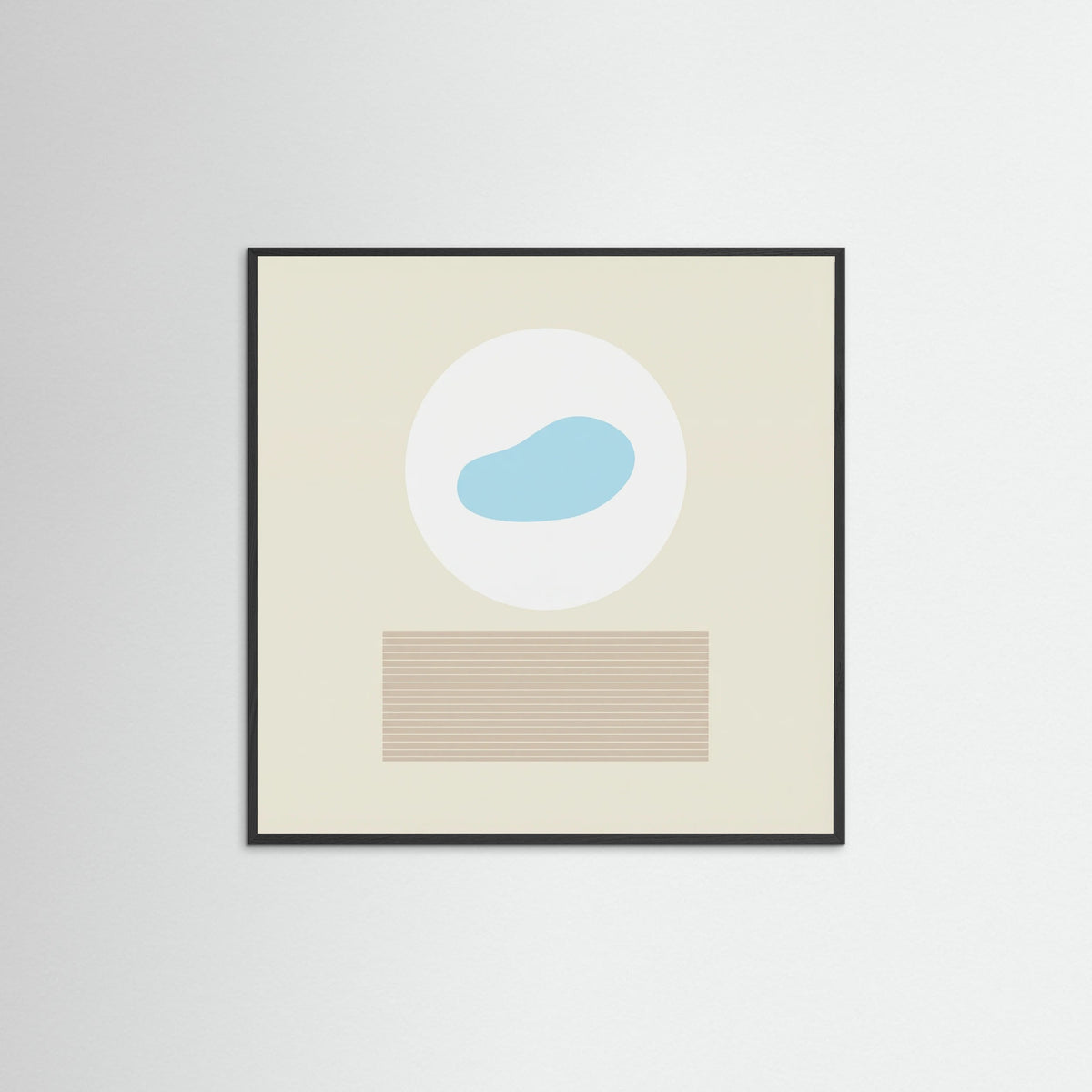 Black Wood Square Soft Horizons