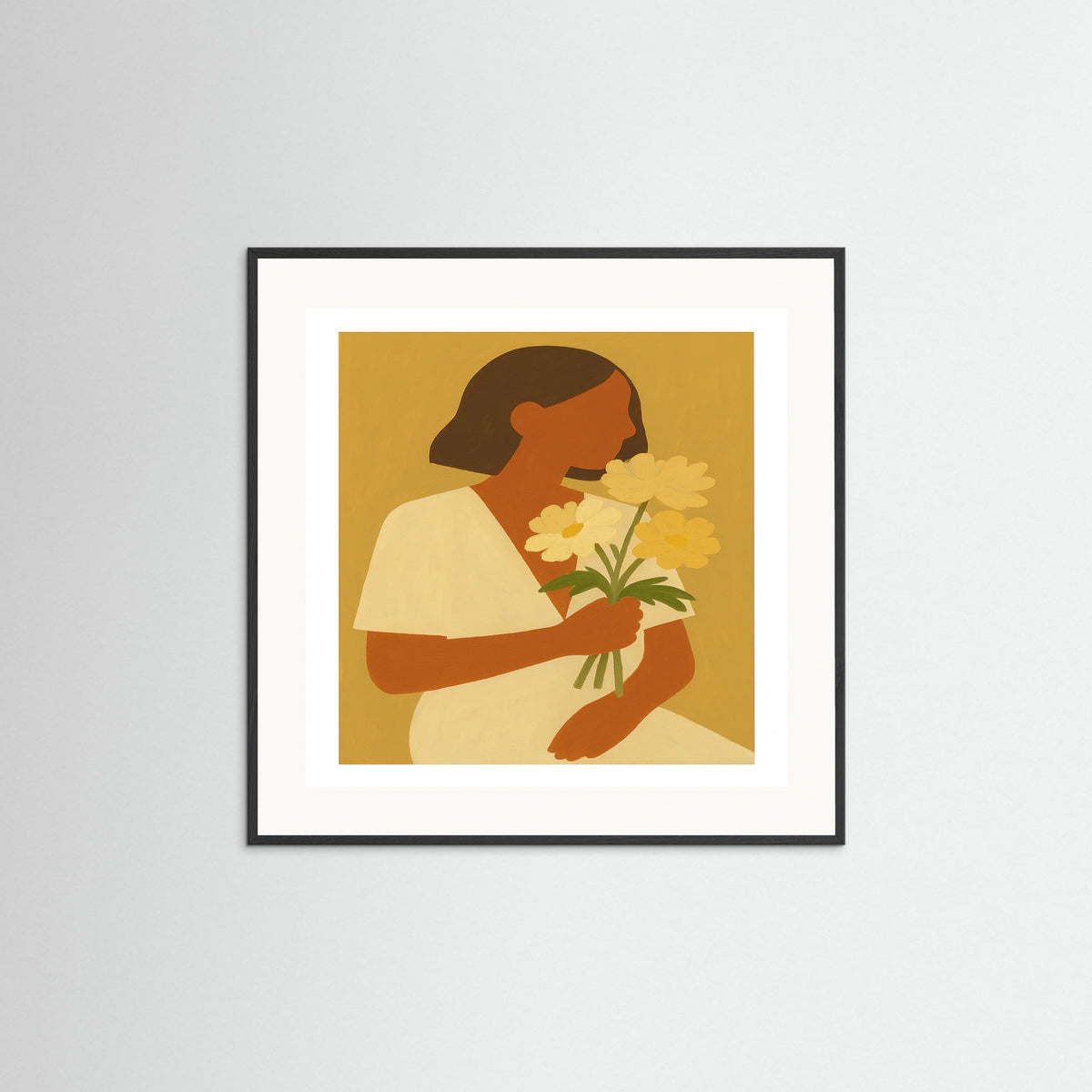 Black Wood Square Soft frame