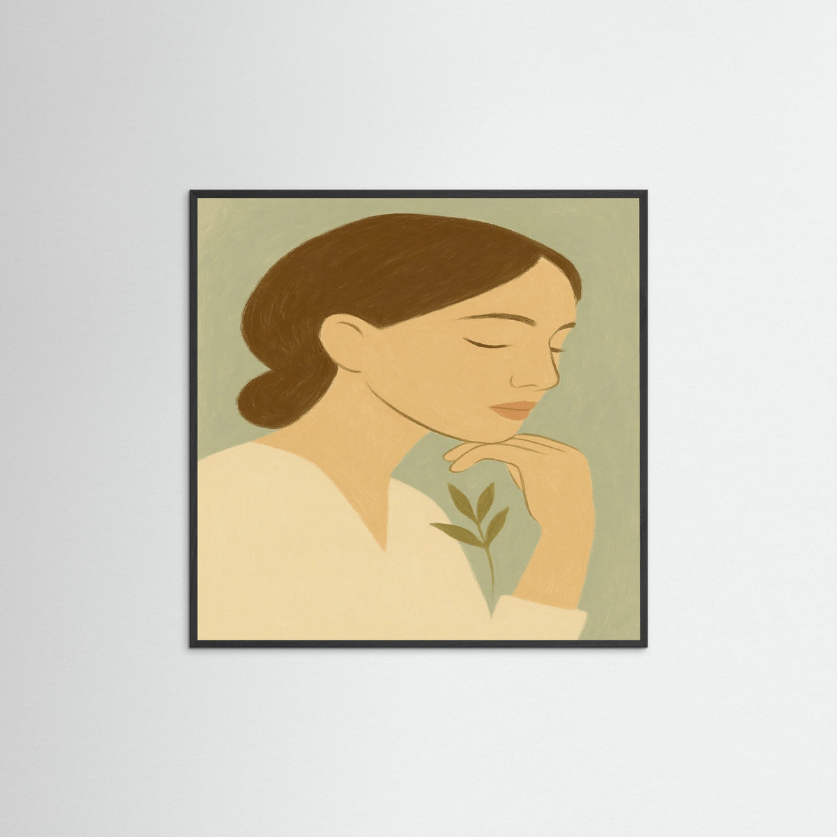 Black Wood Square Soft gaze