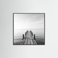 Black Wood Square Surf Palms
