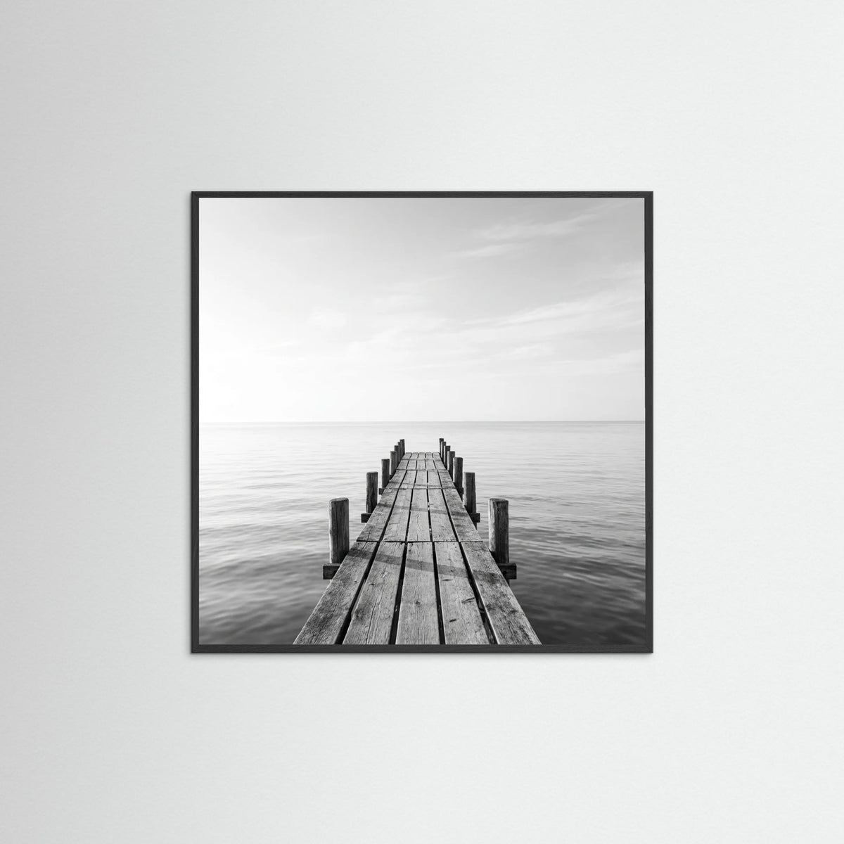 Black Wood Square Surf Palms