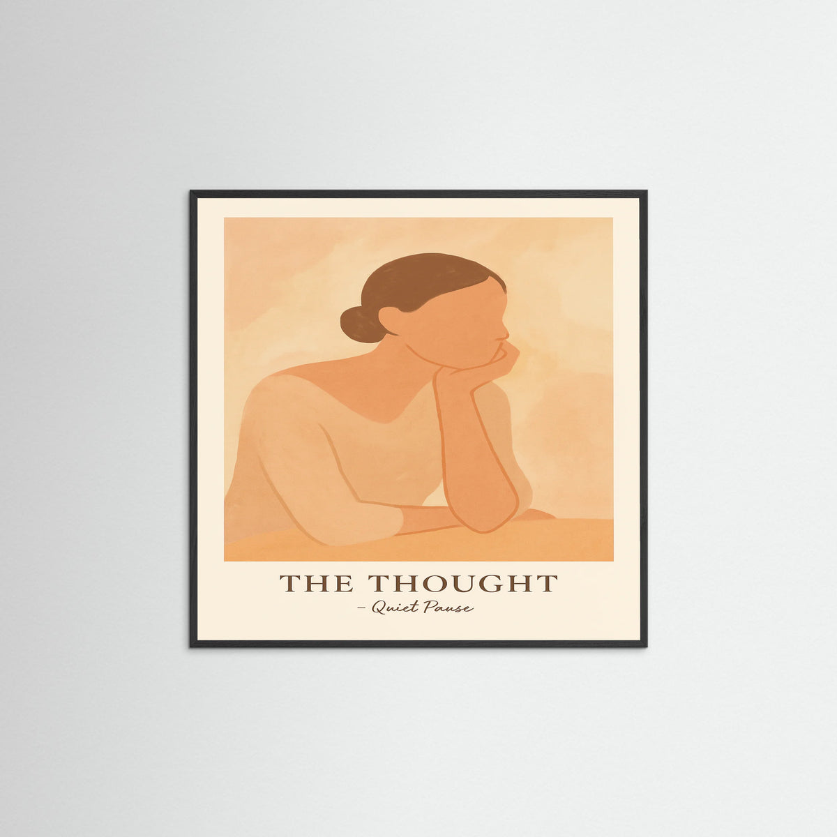 Black Wood Square The thought