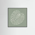 Black Wood Square Verdant Outline