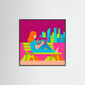 Black Wood Square Vibrant Existence