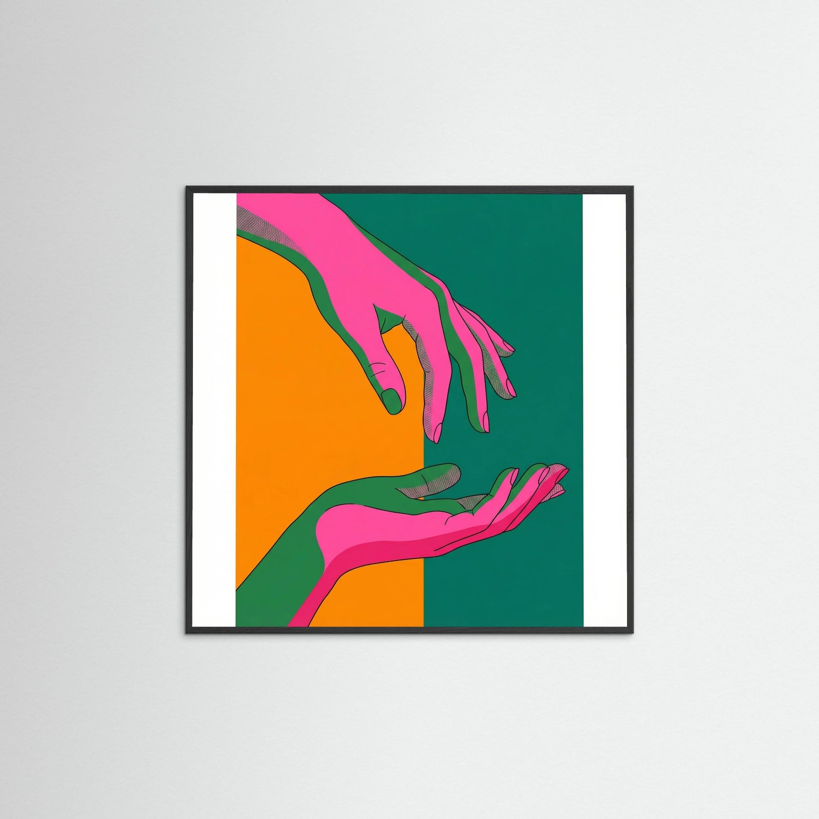 Black Wood Square Vivid Vision