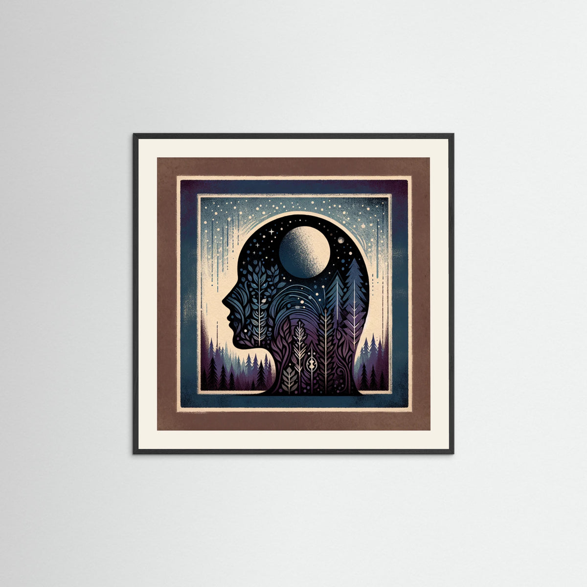 Black Wood Square Wandering Soul