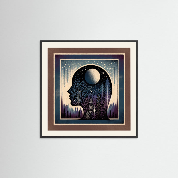 Black Wood Square Wandering Soul