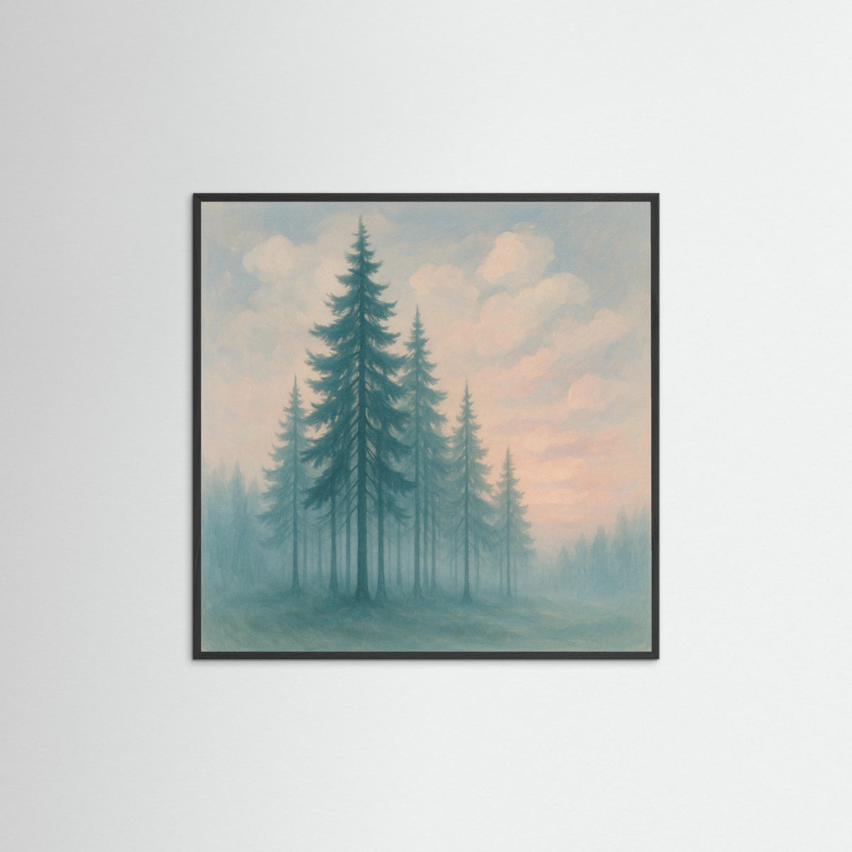 Black Wood Square Whispering Pines