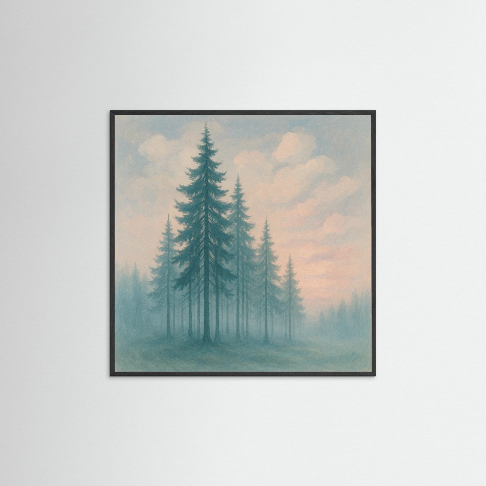 Black Wood Square Whispering Pines