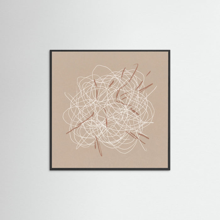 Black Wood Square Woven Threads